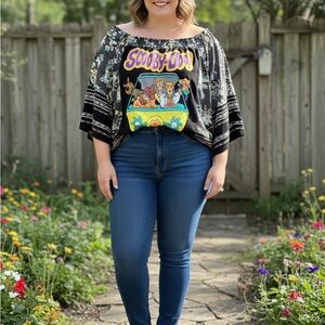 Upcycled SCOOBY DOO Top 22/24w